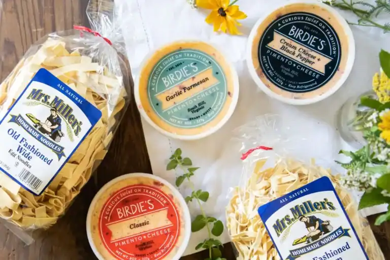 Gift basket featuring small business products as social media contest prize